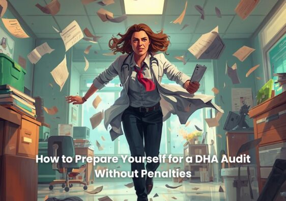 Clinic manager fixing issues and cracks in preparation of sudden audits.