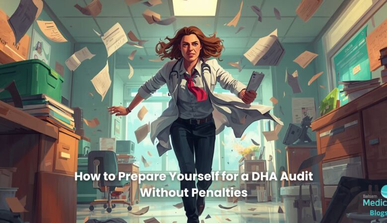 Clinic manager fixing issues and cracks in preparation of sudden audits.