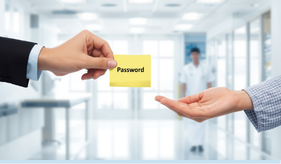 2 people sharing a password in a clinic