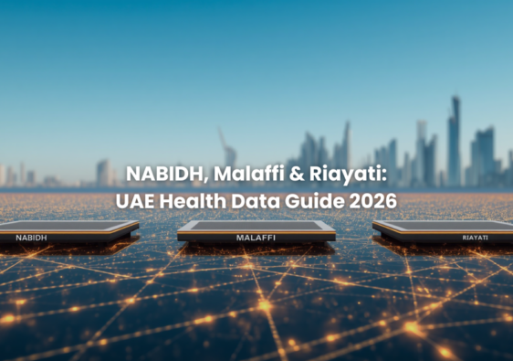 Data connection between Riayati, NABIDH and Malaffi