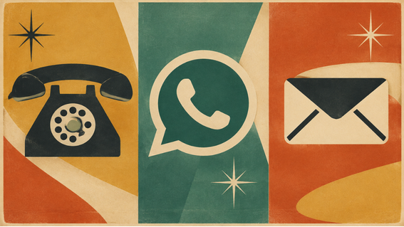 phone, whatsapp and email icons